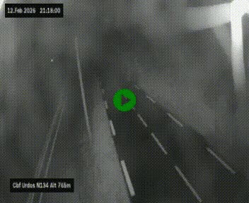 <h2>Webcam dans les Pyrénées Atlantique au niveau du col d'Urdos et du fort du Pourtalet sur la N134, en direction du Col et du tunnel du Somport, à 765 mètres d'altitude</h2>