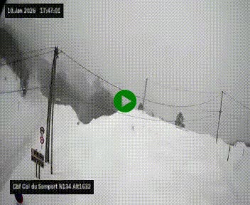 <h2>Webcam au col du Somport, côté français, sur la N134, dans les Pyrénées, en direction de l'Espagne, à 1632 mètres d'altitude</h2>