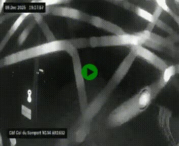 <h2>Webcam au col du Somport, côté français, sur la N134, dans les Pyrénées, en direction de l'Espagne, à 1632 mètres d'altitude</h2>