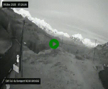 <h2>Webcam au col du Somport, côté français, sur la N134, dans les Pyrénées, en direction de l'Espagne, à 1632 mètres d'altitude</h2>