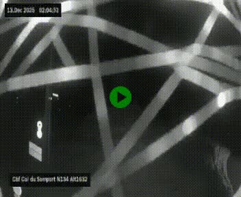 <h2>Webcam au col du Somport, côté français, sur la N134, dans les Pyrénées, en direction de l'Espagne, à 1632 mètres d'altitude</h2>