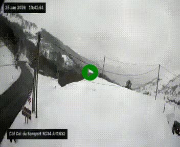 <h2>Webcam au col du Somport, côté français, sur la N134, dans les Pyrénées, en direction de l'Espagne, à 1632 mètres d'altitude</h2>