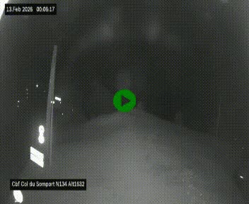 <h2>Webcam au col du Somport, côté français, sur la N134, dans les Pyrénées, en direction de l'Espagne, à 1632 mètres d'altitude</h2>