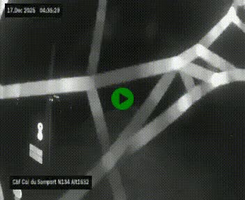 <h2>Webcam au col du Somport, côté français, sur la N134, dans les Pyrénées, en direction de l'Espagne, à 1632 mètres d'altitude</h2>