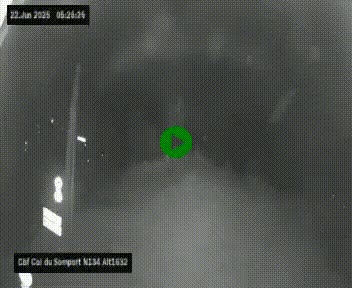 Webcam au col du Somport, côté français, sur la N134, dans les Pyrénées, en direction de l'Espagne, à 1632 mètres d'altitude