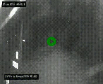 Webcam au col du Somport, côté français, sur la N134, dans les Pyrénées, en direction de l'Espagne, à 1632 mètres d'altitude