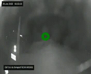 Webcam au col du Somport, côté français, sur la N134, dans les Pyrénées, en direction de l'Espagne, à 1632 mètres d'altitude