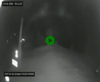 <h2>Webcam au col du Somport, côté français, sur la N134, dans les Pyrénées, en direction de l'Espagne, à 1632 mètres d'altitude</h2>