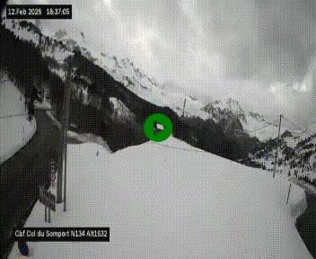 <h2>Webcam au col du Somport, côté français, sur la N134, dans les Pyrénées, en direction de l'Espagne, à 1632 mètres d'altitude</h2>