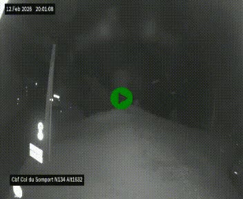 <h2>Webcam au col du Somport, côté français, sur la N134, dans les Pyrénées, en direction de l'Espagne, à 1632 mètres d'altitude</h2>