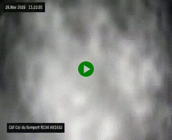 <h2>Webcam au col du Somport, côté français, sur la N134, dans les Pyrénées, en direction de l'Espagne, à 1632 mètres d'altitude</h2>