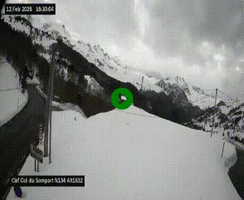 <h2>Webcam au col du Somport, côté français, sur la N134, dans les Pyrénées, en direction de l'Espagne, à 1632 mètres d'altitude</h2>