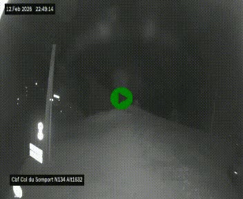 <h2>Webcam au col du Somport, côté français, sur la N134, dans les Pyrénées, en direction de l'Espagne, à 1632 mètres d'altitude</h2>