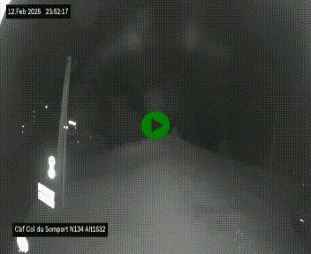 <h2>Webcam au col du Somport, côté français, sur la N134, dans les Pyrénées, en direction de l'Espagne, à 1632 mètres d'altitude</h2>