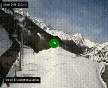 <h2>Webcam au col du Somport, côté français, sur la N134, dans les Pyrénées, en direction de l'Espagne, à 1632 mètres d'altitude</h2>