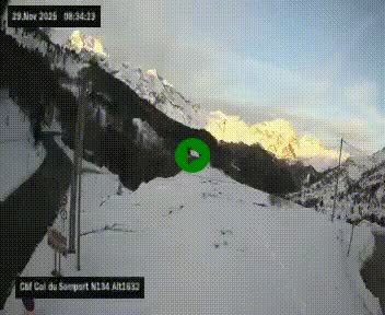 <h2>Webcam au col du Somport, côté français, sur la N134, dans les Pyrénées, en direction de l'Espagne, à 1632 mètres d'altitude</h2>