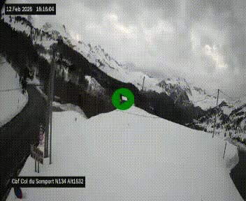 <h2>Webcam au col du Somport, côté français, sur la N134, dans les Pyrénées, en direction de l'Espagne, à 1632 mètres d'altitude</h2>