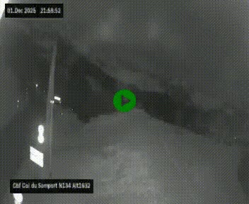 <h2>Webcam au col du Somport, côté français, sur la N134, dans les Pyrénées, en direction de l'Espagne, à 1632 mètres d'altitude</h2>