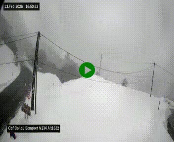 <h2>Webcam au col du Somport, côté français, sur la N134, dans les Pyrénées, en direction de l'Espagne, à 1632 mètres d'altitude</h2>