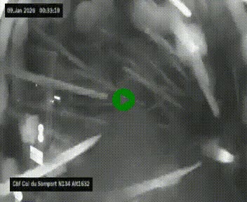 <h2>Webcam au col du Somport, côté français, sur la N134, dans les Pyrénées, en direction de l'Espagne, à 1632 mètres d'altitude</h2>