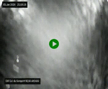 <h2>Webcam au col du Somport, côté français, sur la N134, dans les Pyrénées, en direction de l'Espagne, à 1632 mètres d'altitude</h2>