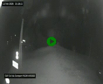 <h2>Webcam au col du Somport, côté français, sur la N134, dans les Pyrénées, en direction de l'Espagne, à 1632 mètres d'altitude</h2>