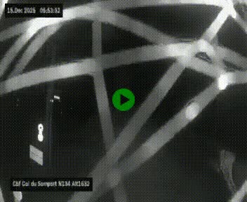 <h2>Webcam au col du Somport, côté français, sur la N134, dans les Pyrénées, en direction de l'Espagne, à 1632 mètres d'altitude</h2>