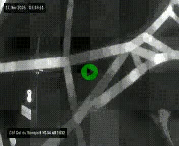 <h2>Webcam au col du Somport, côté français, sur la N134, dans les Pyrénées, en direction de l'Espagne, à 1632 mètres d'altitude</h2>