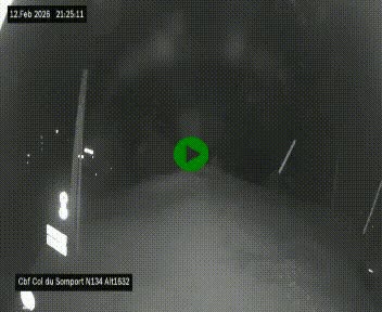 <h2>Webcam au col du Somport, côté français, sur la N134, dans les Pyrénées, en direction de l'Espagne, à 1632 mètres d'altitude</h2>