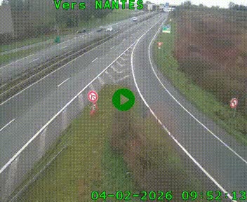 <h2>Webcam N147 au nord de Poitiers et à la jonction avec la A10</h2>