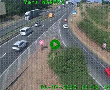 <h2>Webcam N147 au nord de Poitiers et à la jonction avec la A10</h2>