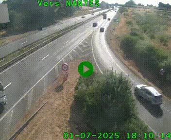 <h2>Webcam N147 au nord de Poitiers et à la jonction avec la A10</h2>