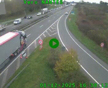 <h2>Webcam N147 au nord de Poitiers et à la jonction avec la A10</h2>