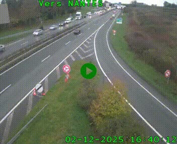 <h2>Webcam N147 au nord de Poitiers et à la jonction avec la A10</h2>