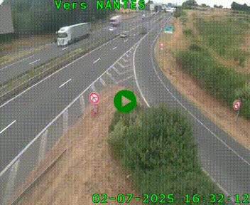 <h2>Webcam N147 au nord de Poitiers et à la jonction avec la A10</h2>