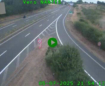 <h2>Webcam N147 au nord de Poitiers et à la jonction avec la A10</h2>