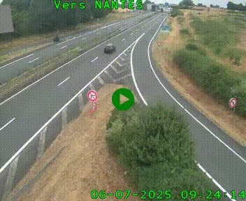 <h2>Webcam N147 au nord de Poitiers et à la jonction avec la A10</h2>