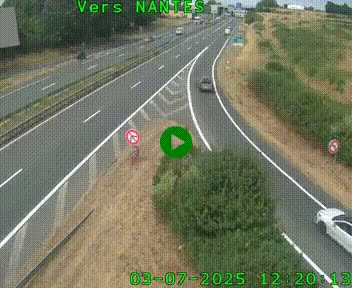 <h2>Webcam N147 au nord de Poitiers et à la jonction avec la A10</h2>