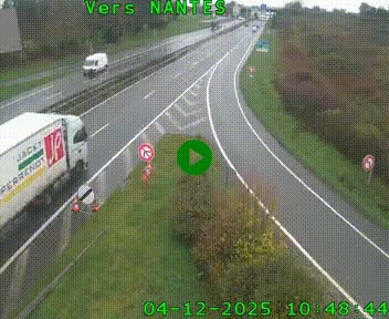 <h2>Webcam N147 au nord de Poitiers et à la jonction avec la A10</h2>