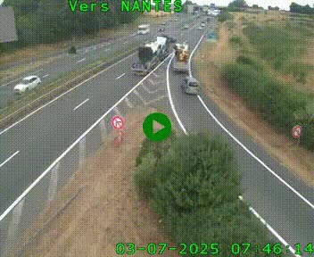 <h2>Webcam N147 au nord de Poitiers et à la jonction avec la A10</h2>