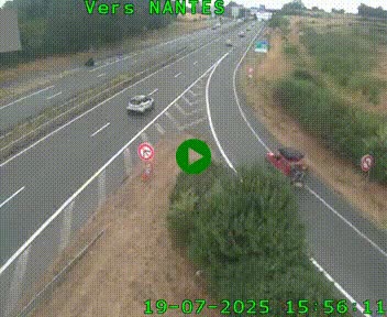 <h2>Webcam N147 au nord de Poitiers et à la jonction avec la A10</h2>