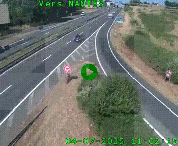<h2>Webcam N147 au nord de Poitiers et à la jonction avec la A10</h2>