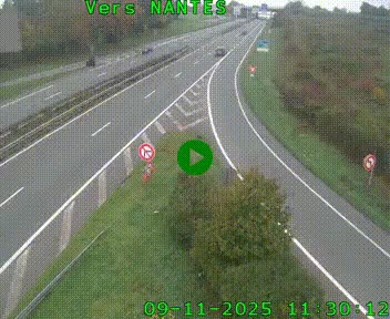 Webcam N147 au nord de Poitiers et à la jonction avec la A10