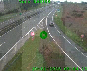 <h2>Webcam N147 au nord de Poitiers et à la jonction avec la A10</h2>