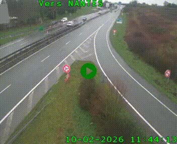 <h2>Webcam N147 au nord de Poitiers et à la jonction avec la A10</h2>