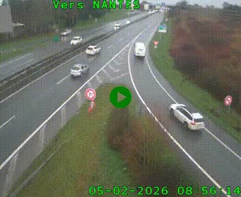 <h2>Webcam N147 au nord de Poitiers et à la jonction avec la A10</h2>