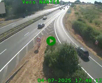 <h2>Webcam N147 au nord de Poitiers et à la jonction avec la A10</h2>