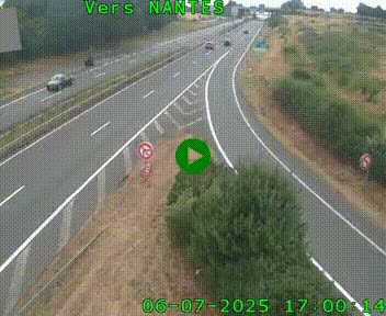 <h2>Webcam N147 au nord de Poitiers et à la jonction avec la A10</h2>