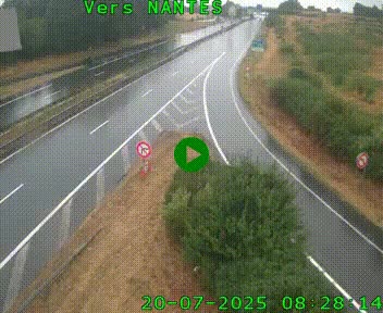 <h2>Webcam N147 au nord de Poitiers et à la jonction avec la A10</h2>