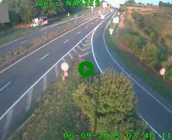 <h2>Webcam N147 au nord de Poitiers et à la jonction avec la A10</h2>